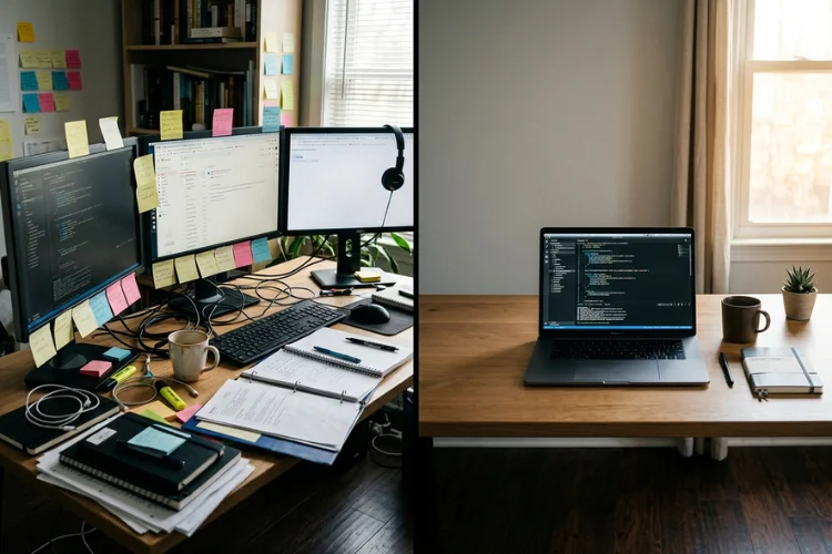 complexity vs simplicity side-by-side